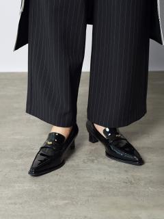 Noela  エナメルローファー 楽天市場】【SALE／70%OFF】ゴールドラックエナメルローファー