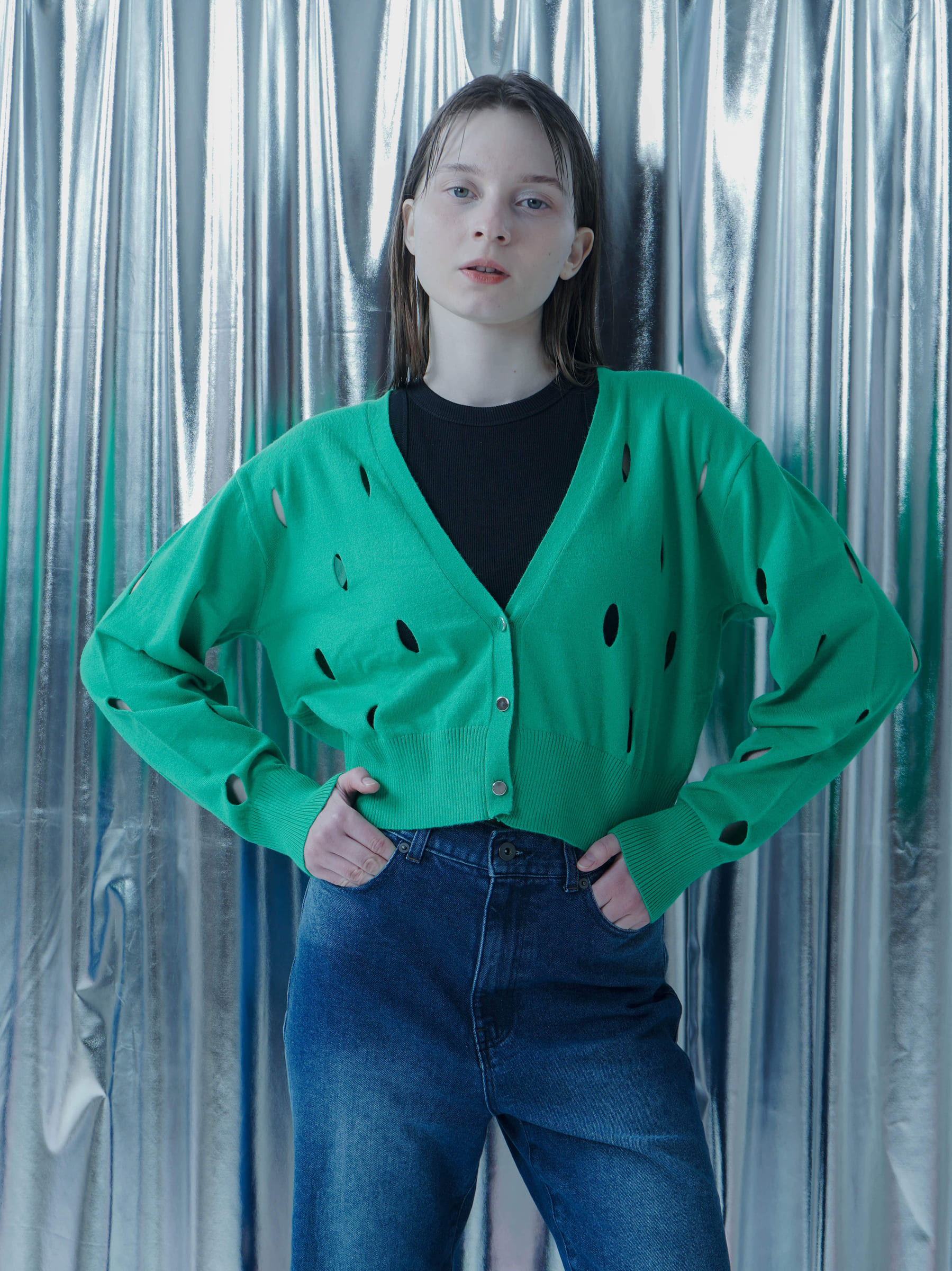 SLASH KNIT CARDIGAN YAMADAYA STORE