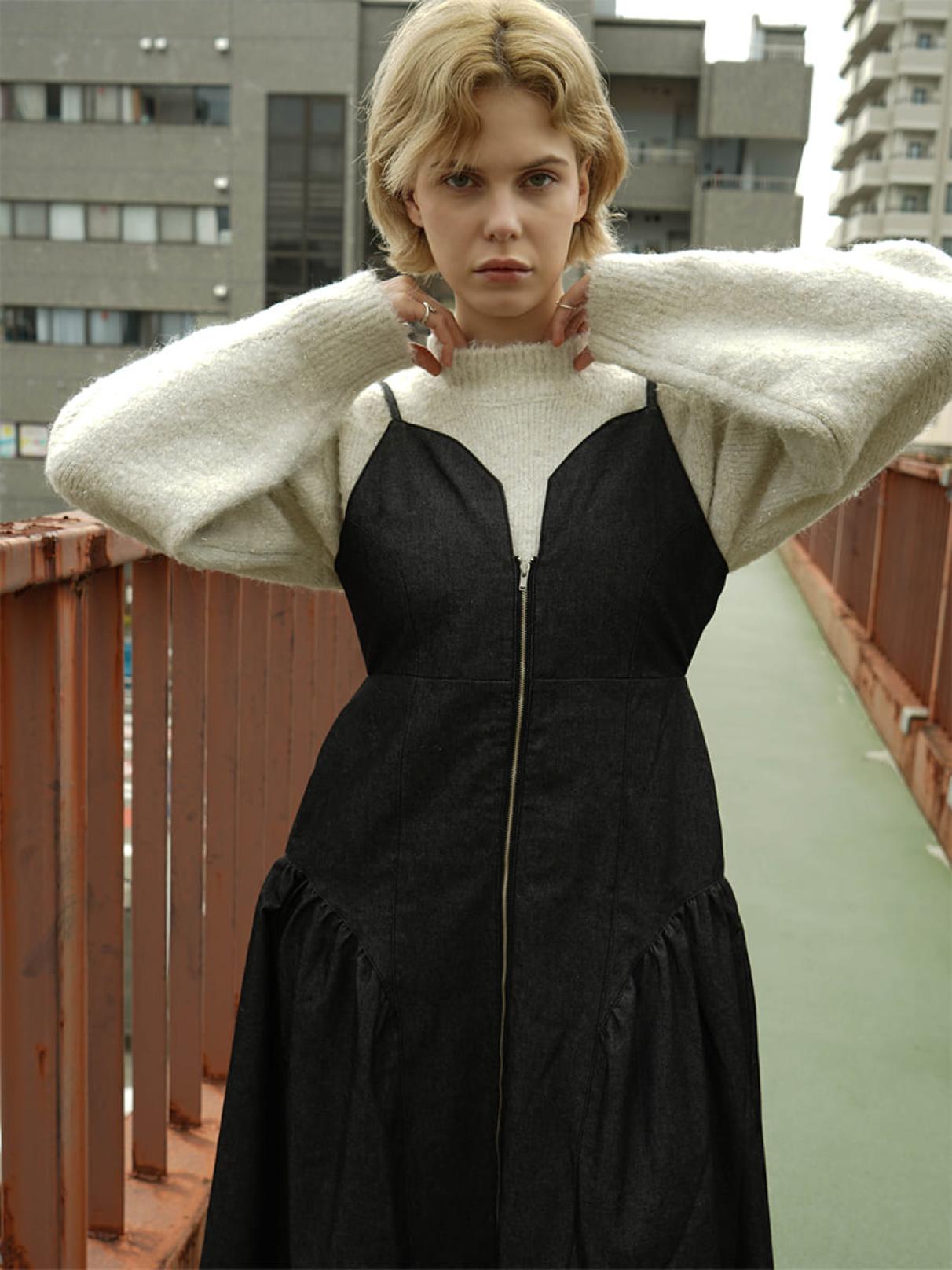 VOLUMINOUS SLEEVE SHAGGY KNIT - :ETHR OF - :ETHR OF｜YAMADAYA STORE