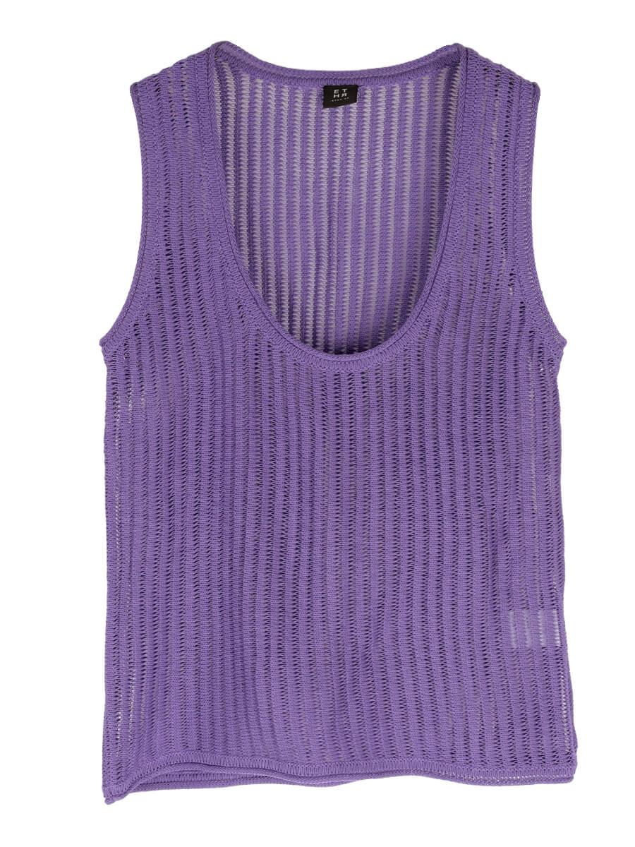 SHEER MESH KNIT TOPS
