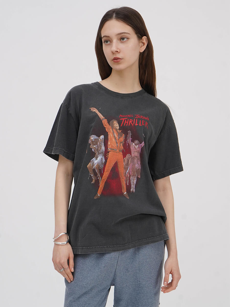 MICHAEL JACKSON PHOTO T-SHIRT (THRILLER)