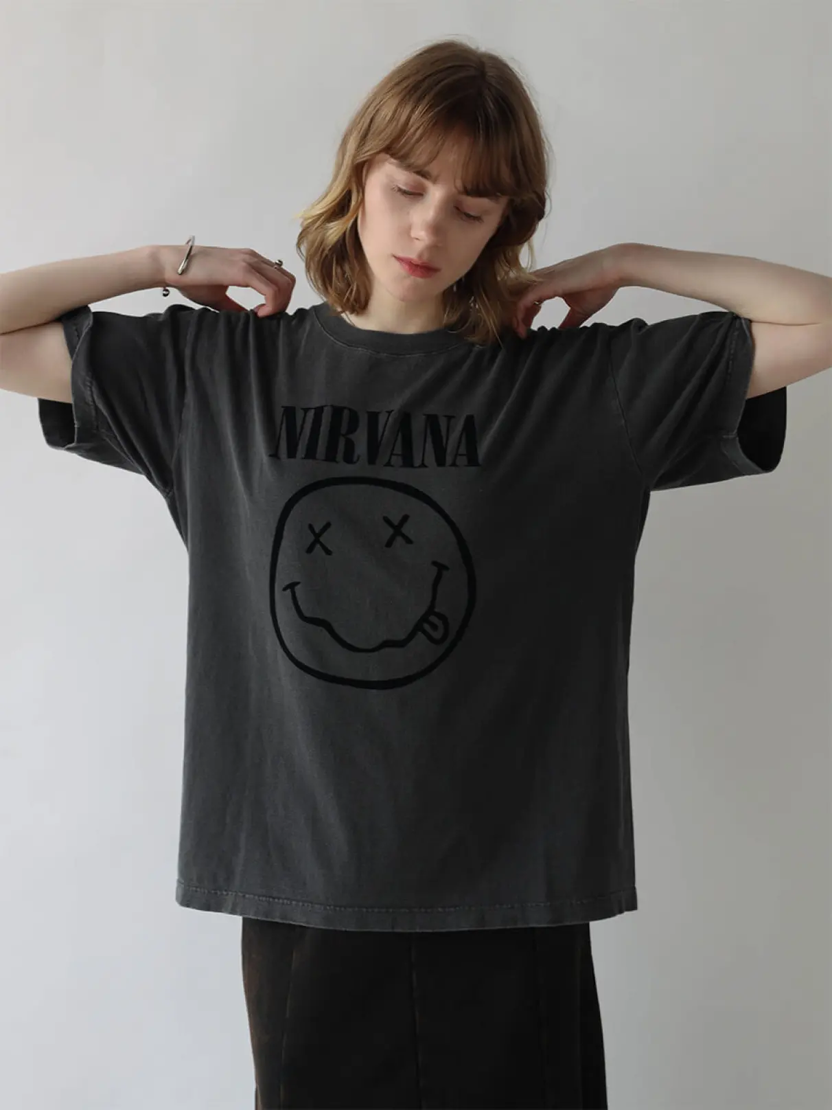 FLOCKY PRINT T-SHIRT(NIRVANA) - GOOD ROCK SPEED - :ETHR OF