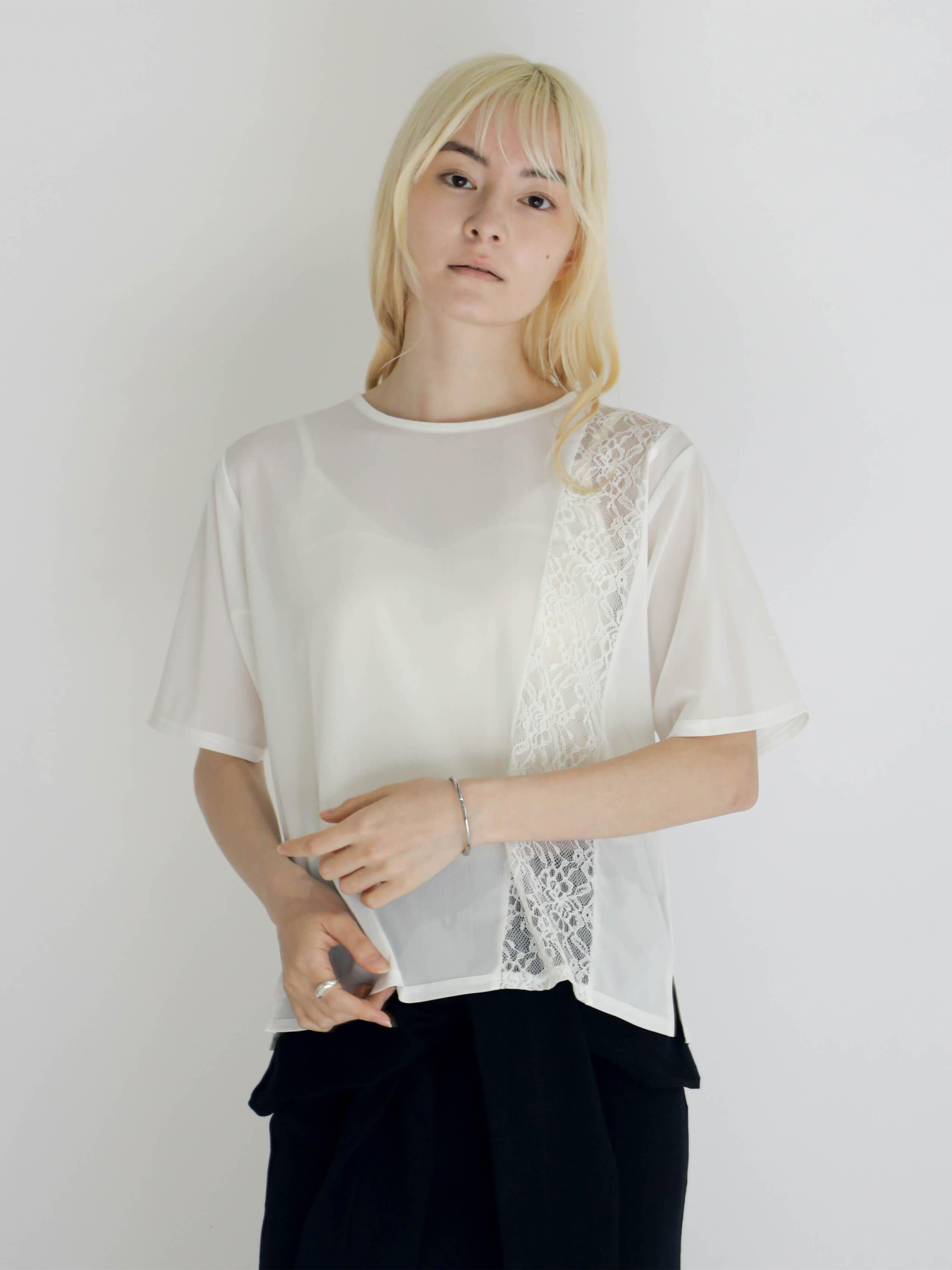 SHEER×LACE LINE TOPS - :ETHR OF - :ETHR OF｜YAMADAYA STORE