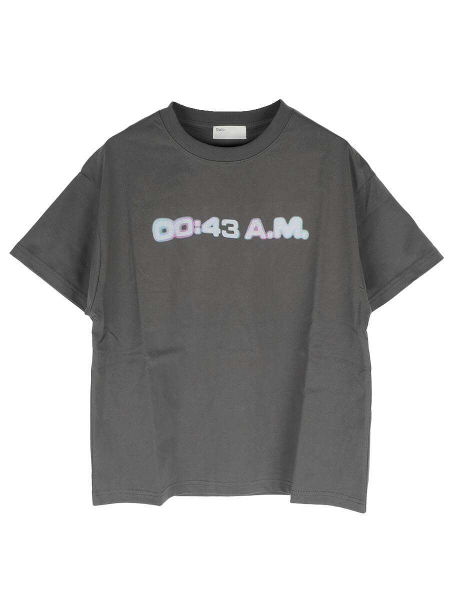 TIME LOGO PRINT T-SHIRT