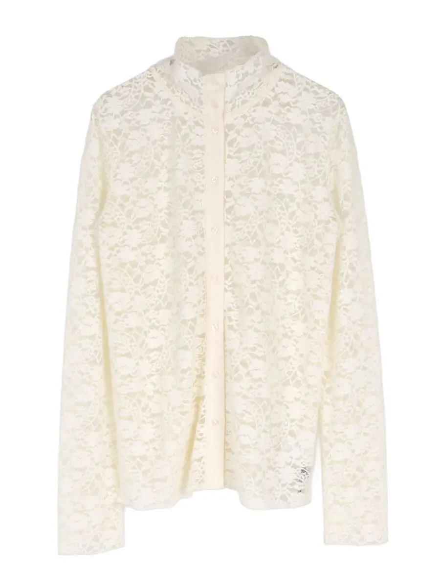 LACE STAND COLLAR SHIRT - :ETHR OF - :ETHR OF｜YAMADAYA STORE