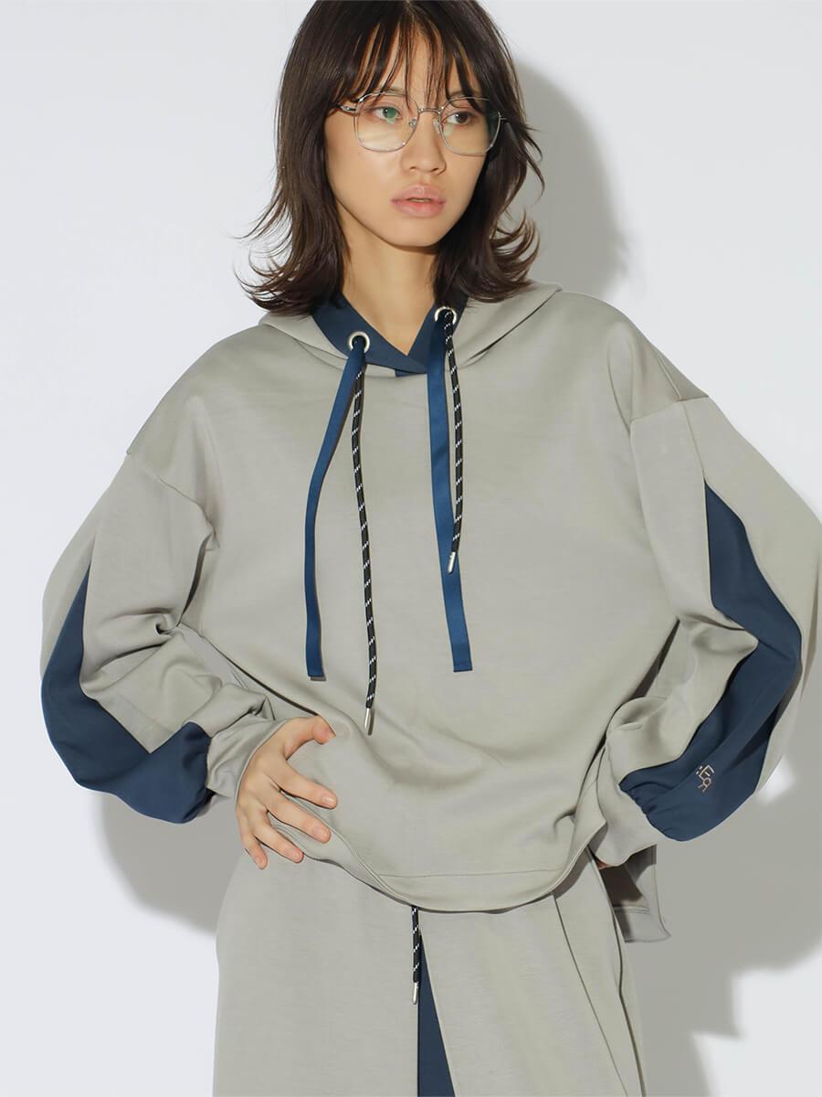 BI-COLOR BONDING HOODIE