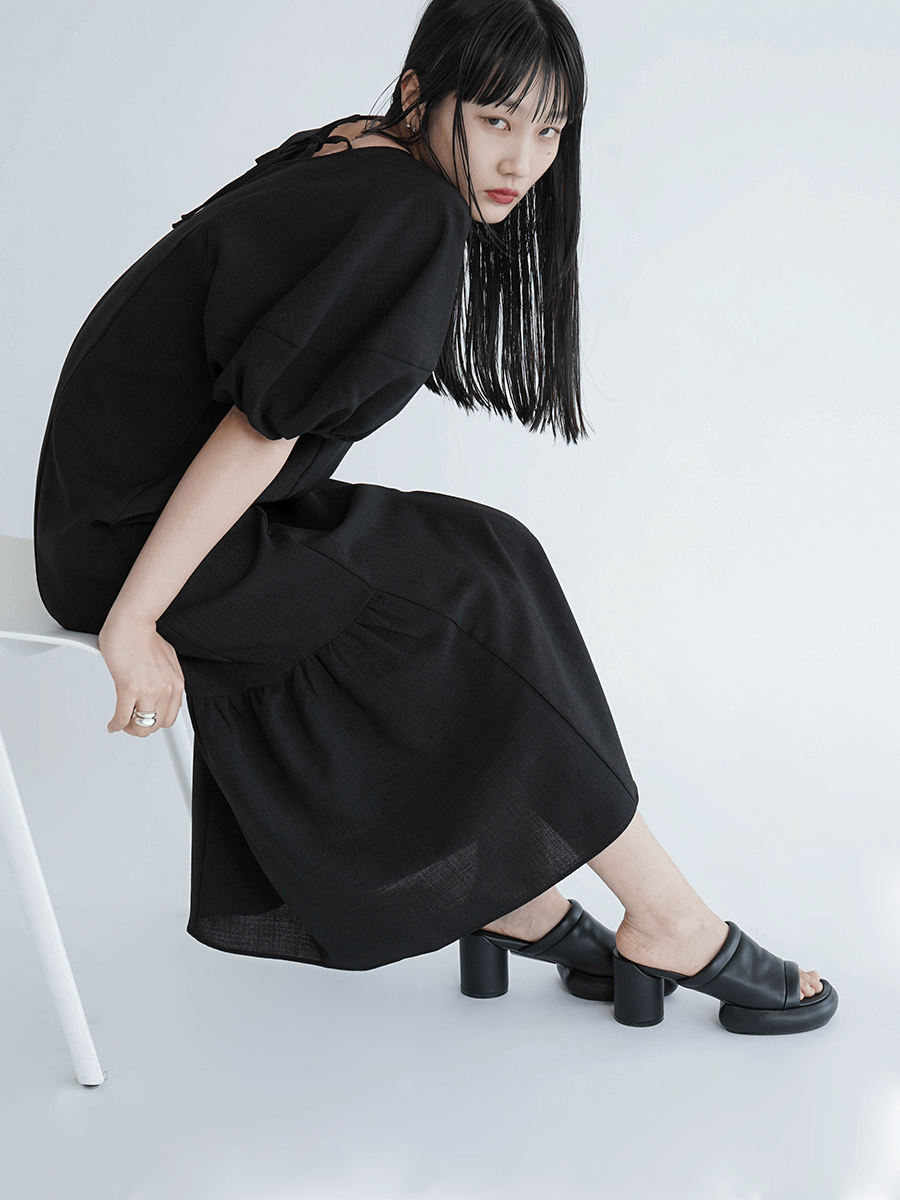 PUFF SLEEVE ONEPIECE YAMADAYA STORE PUFF SLEEVE ONEPIECE YAMADAYA STORE