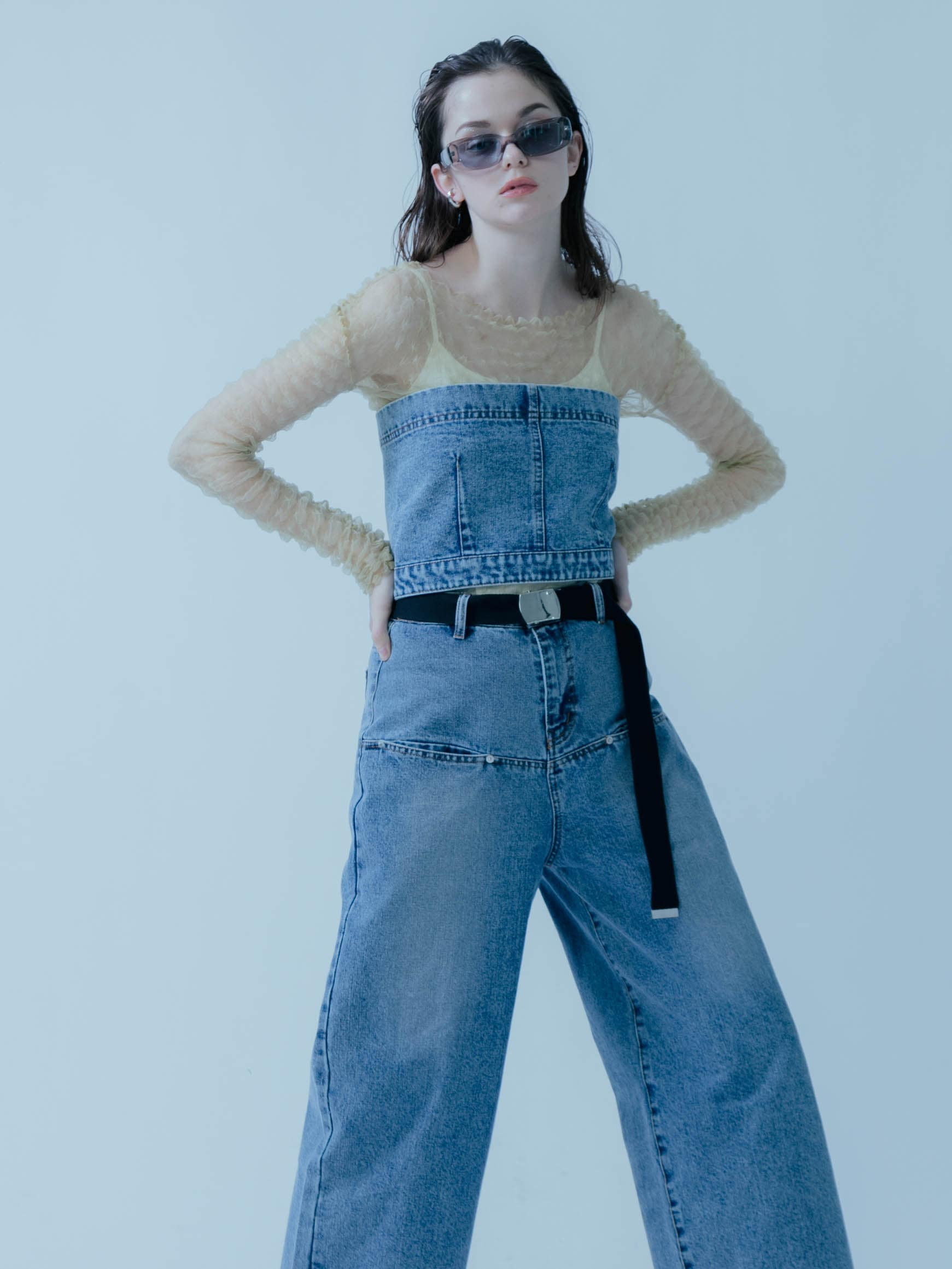 DENIM BARE BUSTIER YAMADAYA STORE DENIM BARE BUSTIER YAMADAYA STORE