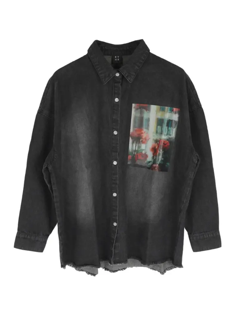 :ETHR OF ART PRINT DENIM SHIRT ￥12,100 ART PRINT DENIM SHIRT - :ETHR OF - :ETHR OF｜YAMADAYA STORE
