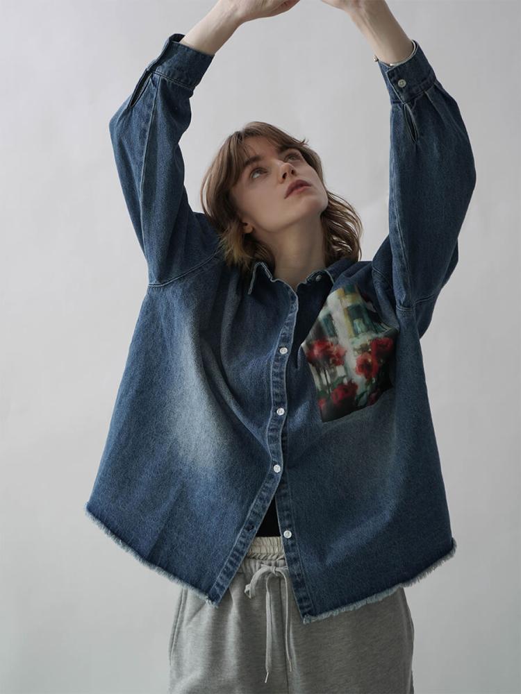 :ETHR OF ART PRINT DENIM SHIRT ￥12,100 ART PRINT DENIM SHIRT - :ETHR OF - :ETHR OF｜YAMADAYA STORE