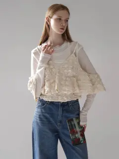 早い者勝ちito fukuokaフリル JACQUARD PEPLUM FRILL BUSTIER - oea - :ETHR OF｜YAMADAYA STORE