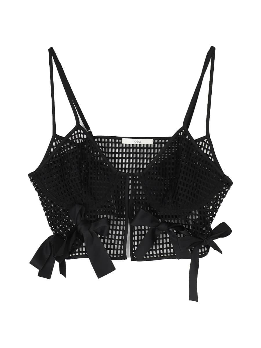 MESH RIBBON BUSTIER