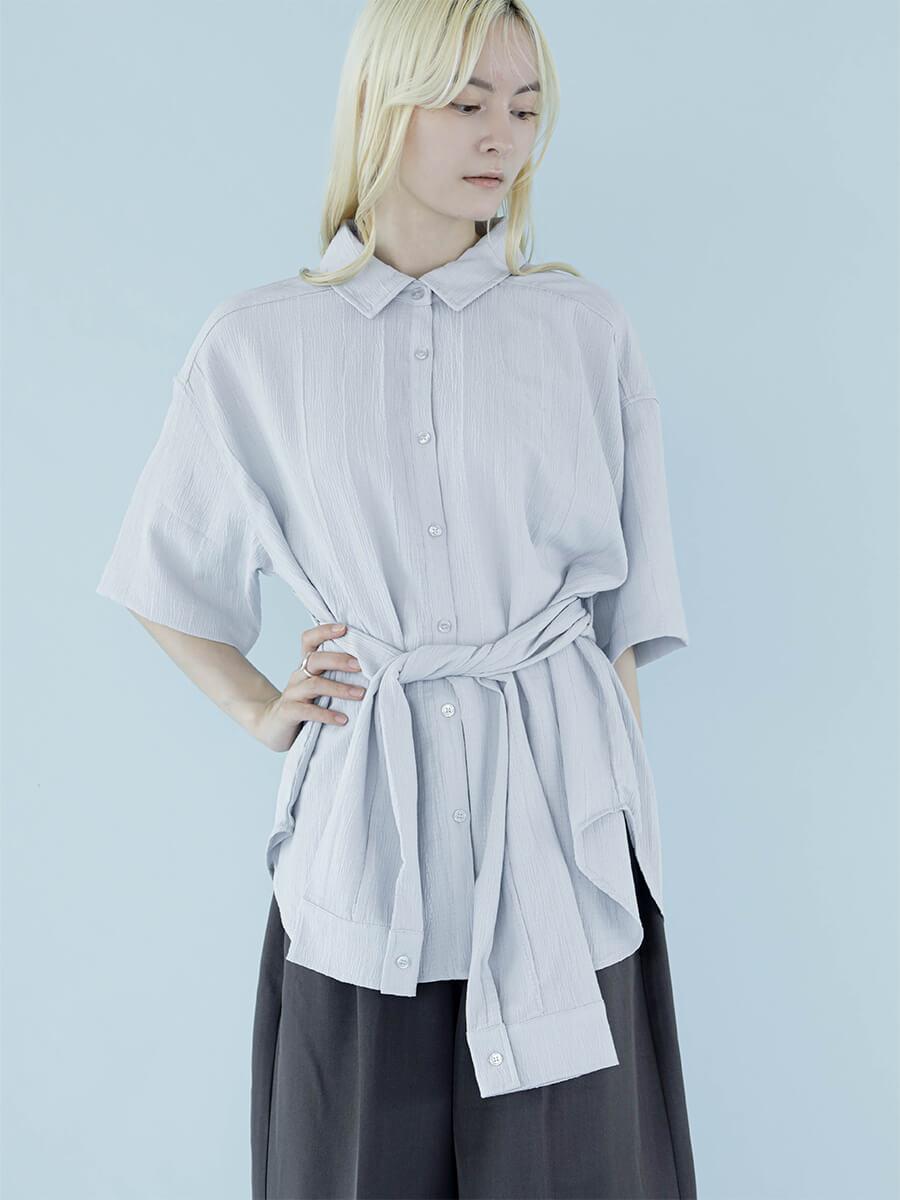 WAIST BELT DESIGN SHIRT