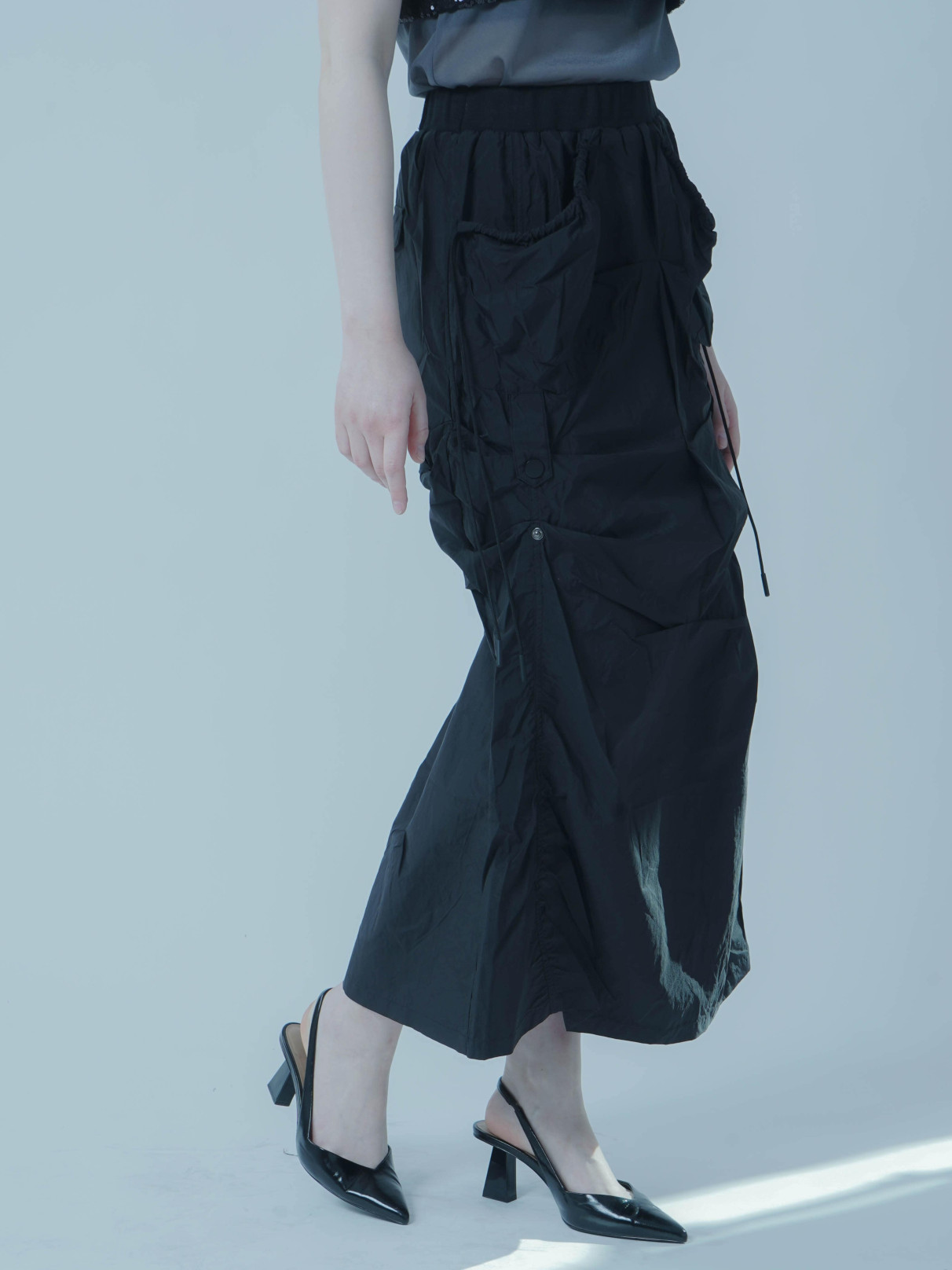NYLON TUCK SKIRT - :ETHR OF - :ETHR OF｜YAMADAYA STORE 