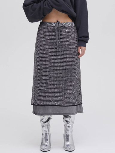 SELENAHELIOSxミディ丈スカート