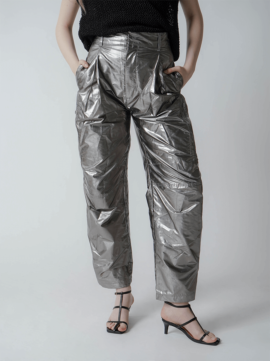 METALLIC ZIPPER PANTS YAMADAYA STORE METALLIC ZIPPER PANTS YAMADAYA STORE