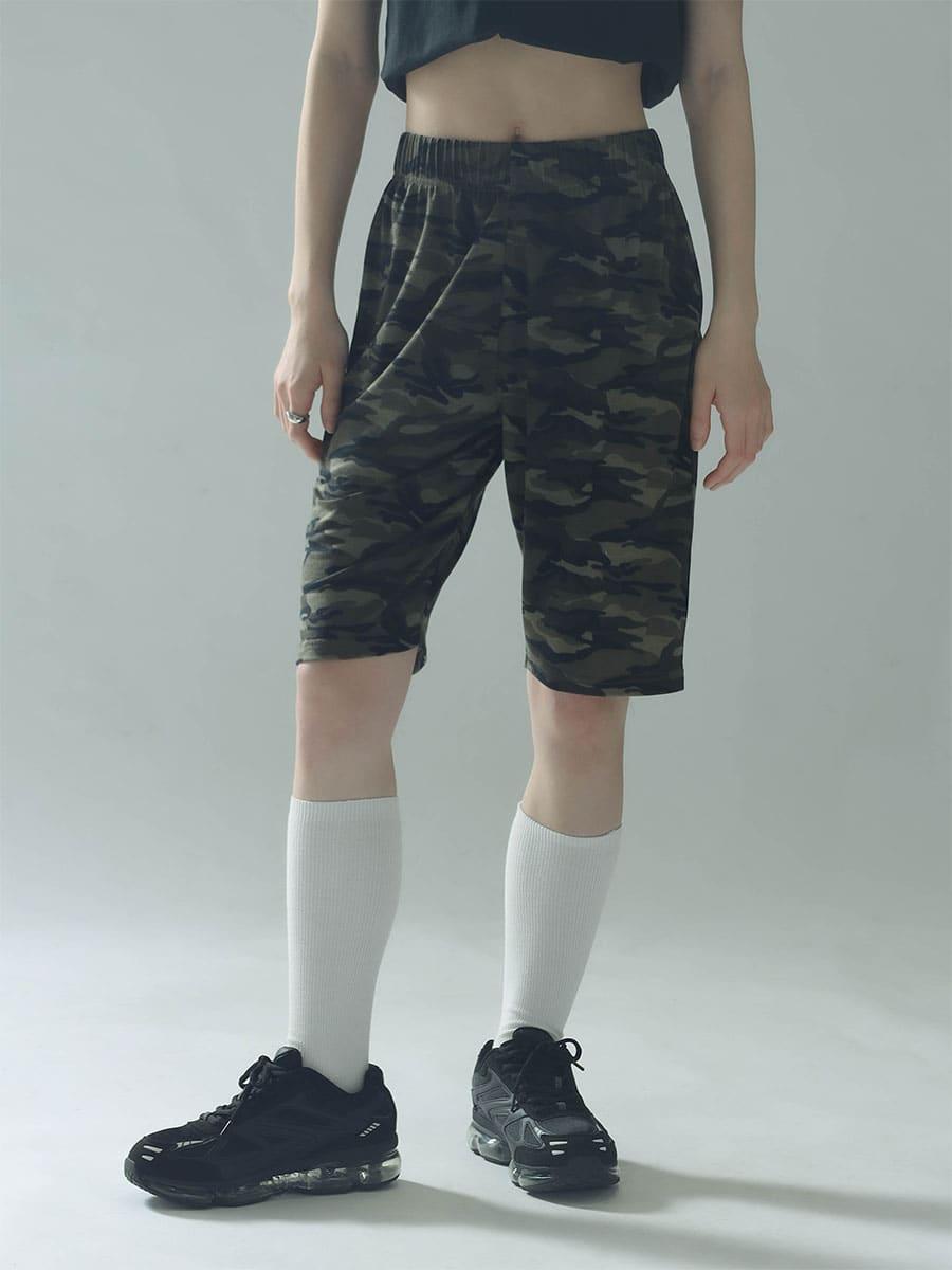 PRINT BIKER PANTS