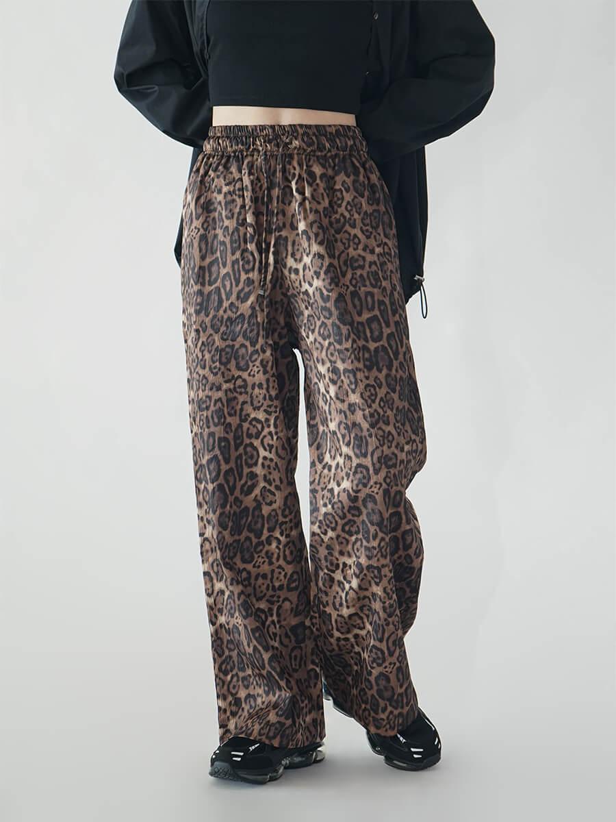 LEOPARD WIDE PANTS