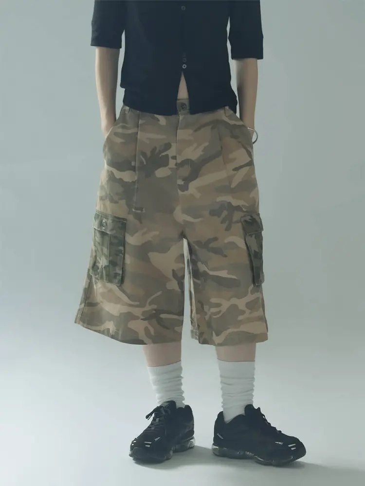 CAMOUFLAGE CARGO HALF PANTS - :ETHR OF - :ETHR OF｜YAMADAYA STORE