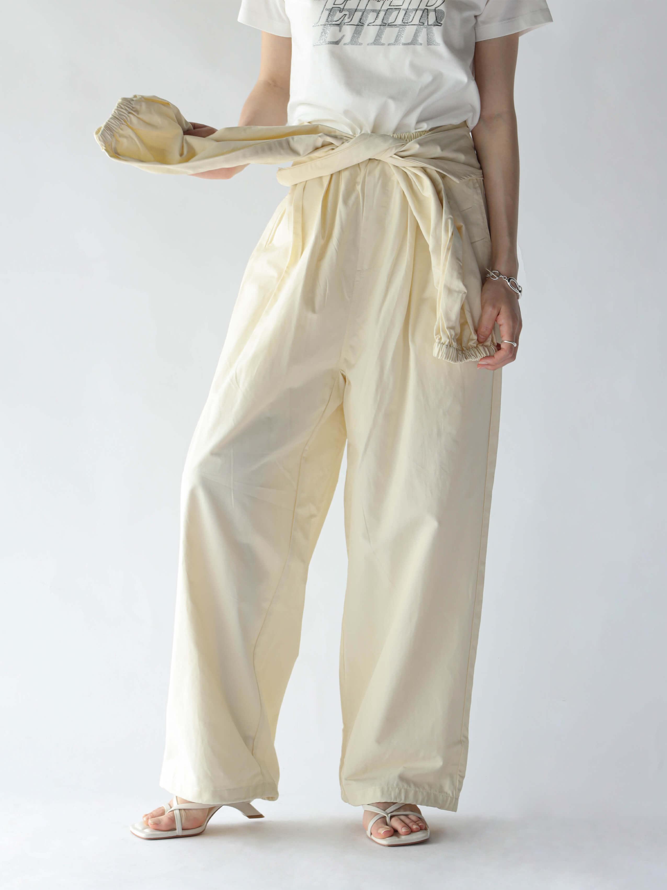 2WAY WAIST-WRAP WIDE PANTS