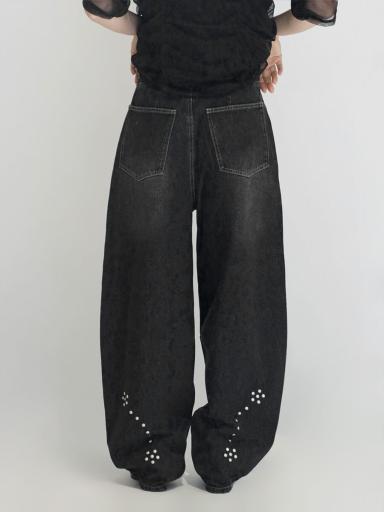 yeah right デニム一点物コモンスリーブ STUDS ASYMMETRICAL CURVED DENIM - :ETHR OF - :ETHR OF｜YAMADAYA STORE