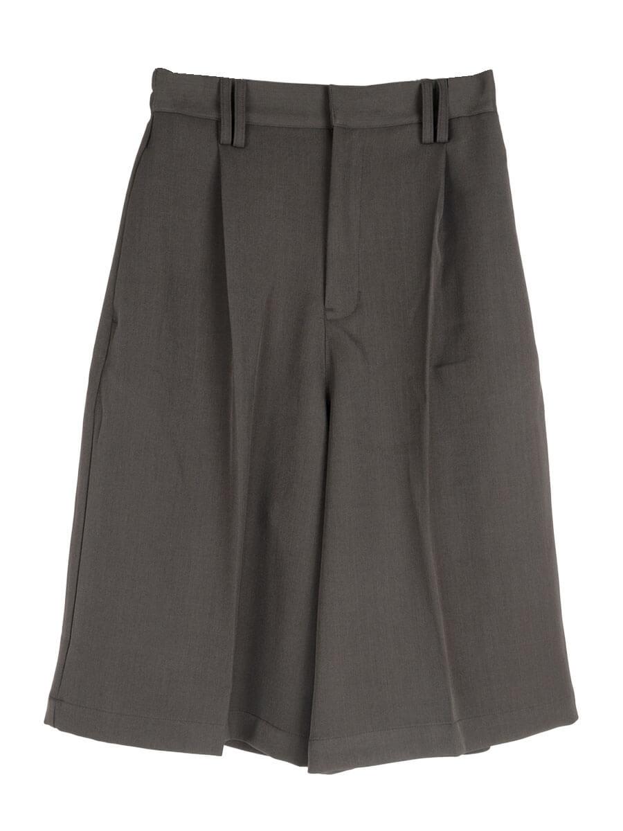TUCK WIDE HALF PANTS