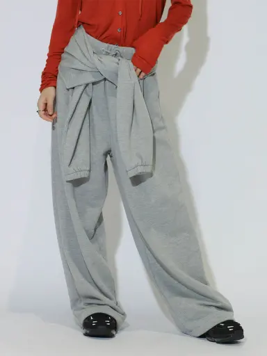 2 WAY WAIST-WRAP WIDE SWEATPANTS - :ETHR OF - :ETHR OF｜YAMADAYA STORE
