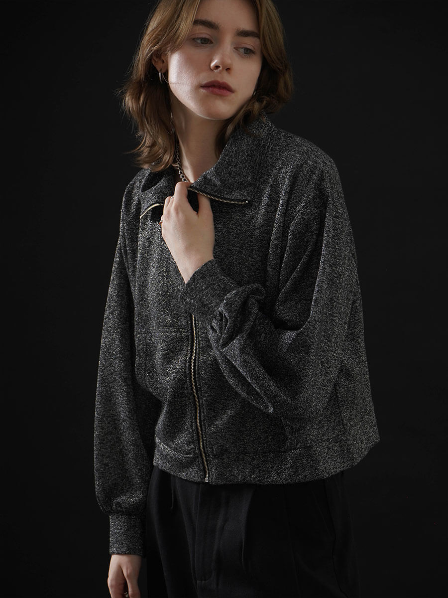 GLITTER ZIPUP JACKET YAMADAYA STORE GLITTER ZIPUP JACKET YAMADAYA STORE