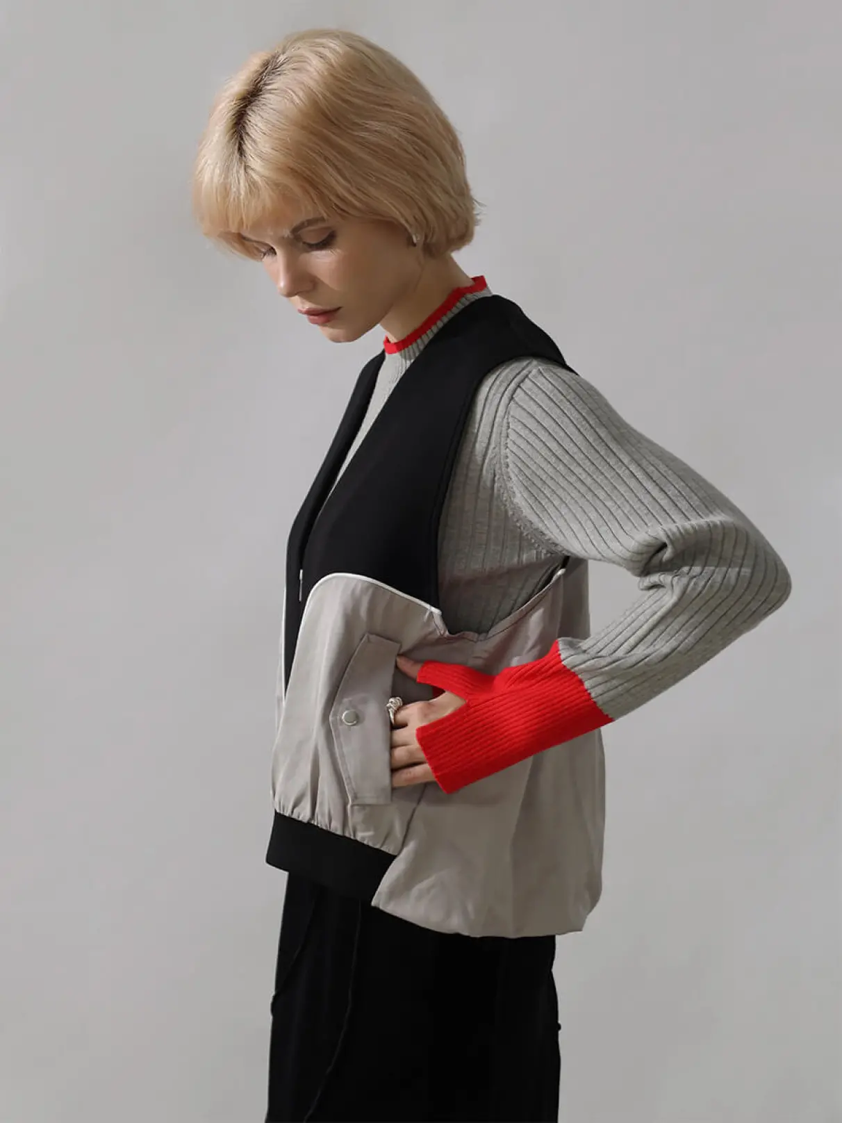 regleam ダンボールニットベスト CARDBOARD KNIT VEST regleam ダンボールニットベスト CARDBOARD KNIT VEST
