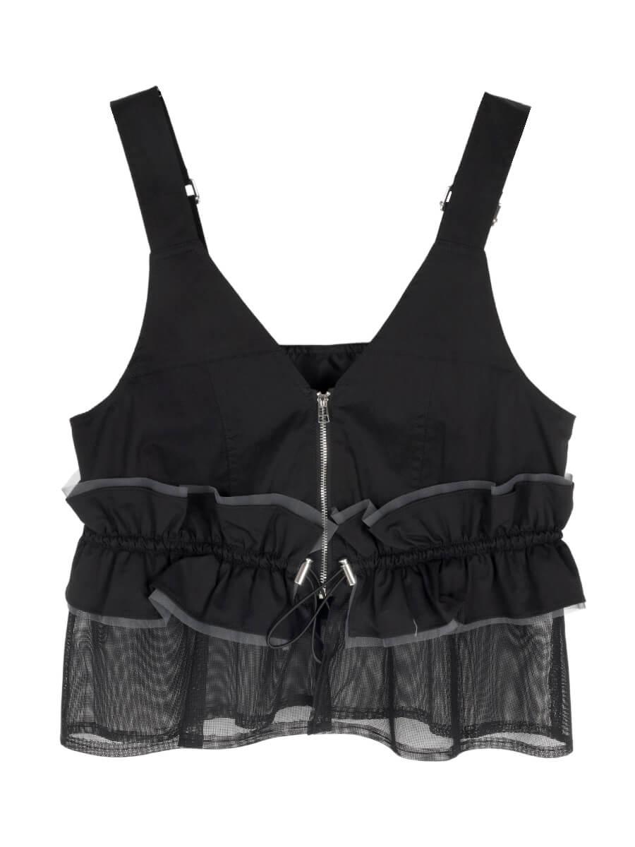 WAIST FRILL PEPLUM BUSTIER