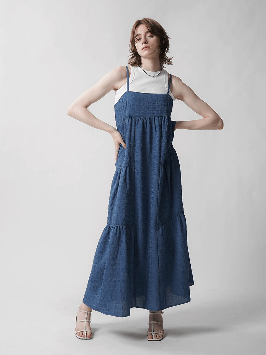 TIERED FLARE ONEPIECE YAMADAYA STORE TIERED FLARE ONEPIECE YAMADAYA STORE