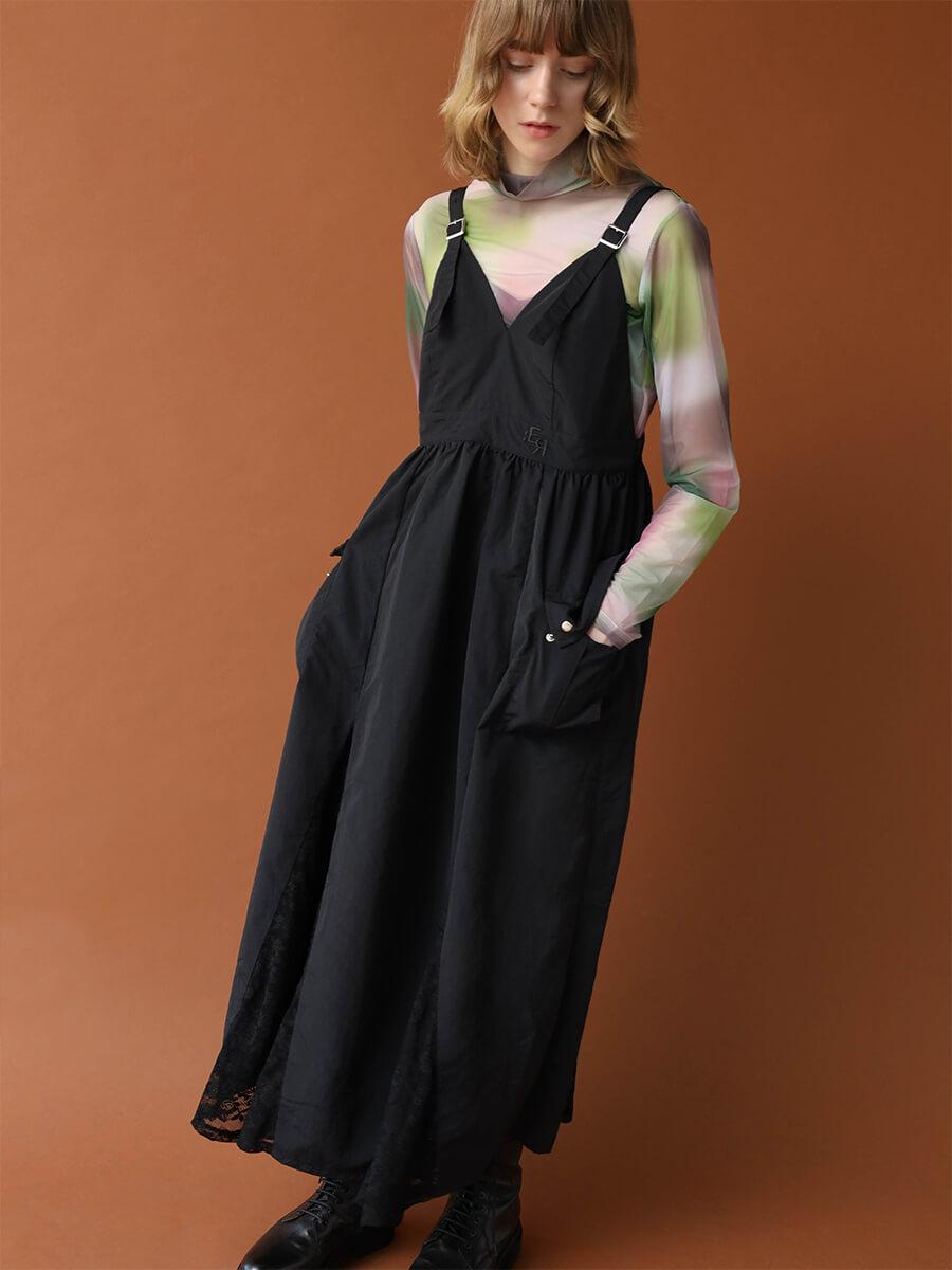 LACE DOCKING BELT-STRAP NYLON DRESS YAMADAYA STORE LACE DOCKING BELT-STRAP NYLON DRESS YAMADAYA STORE