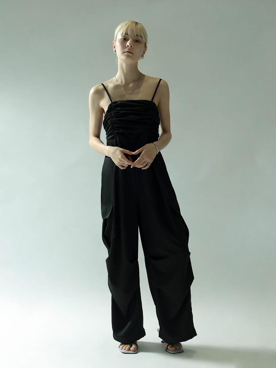 GATHERED CAMISOLE ALL-IN-ONE