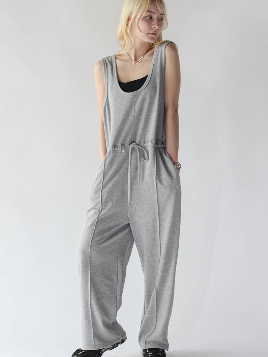 WIDE SILHOUETTE SWEAT ALL IN ONE