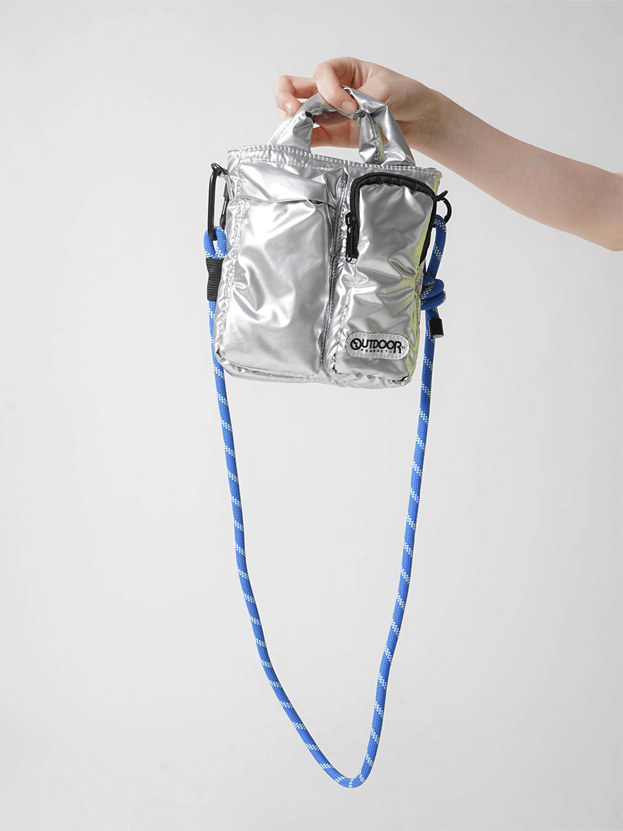 METALLIC SQUARE SHOULDER BAG