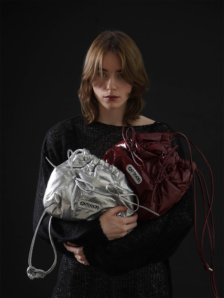 DRAWSTING RIBBON MINI BAG YAMADAYA STORE DRAWSTING RIBBON MINI BAG YAMADAYA STORE