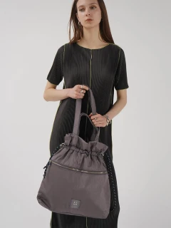 バッグ :ETHR OF DRAWSTRING TOTE BAG LEATHER DRAWSTRING BAG（トートバッグ）｜:ETHROF（イーサオブ