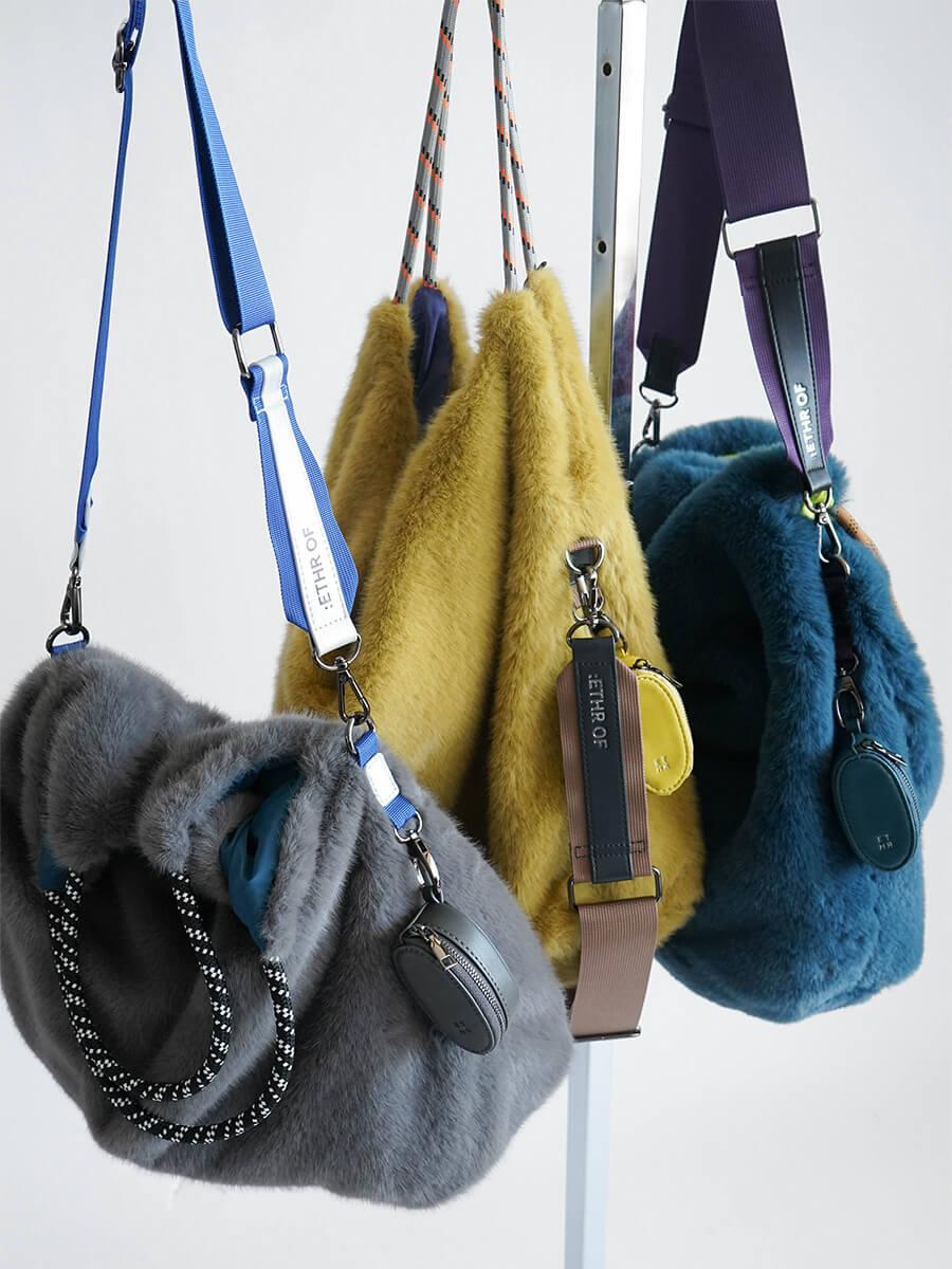 COLOR-FUR CORD 2WAY TOTE BAG - :ETHR OF - :ETHR OF｜YAMADAYA STORE