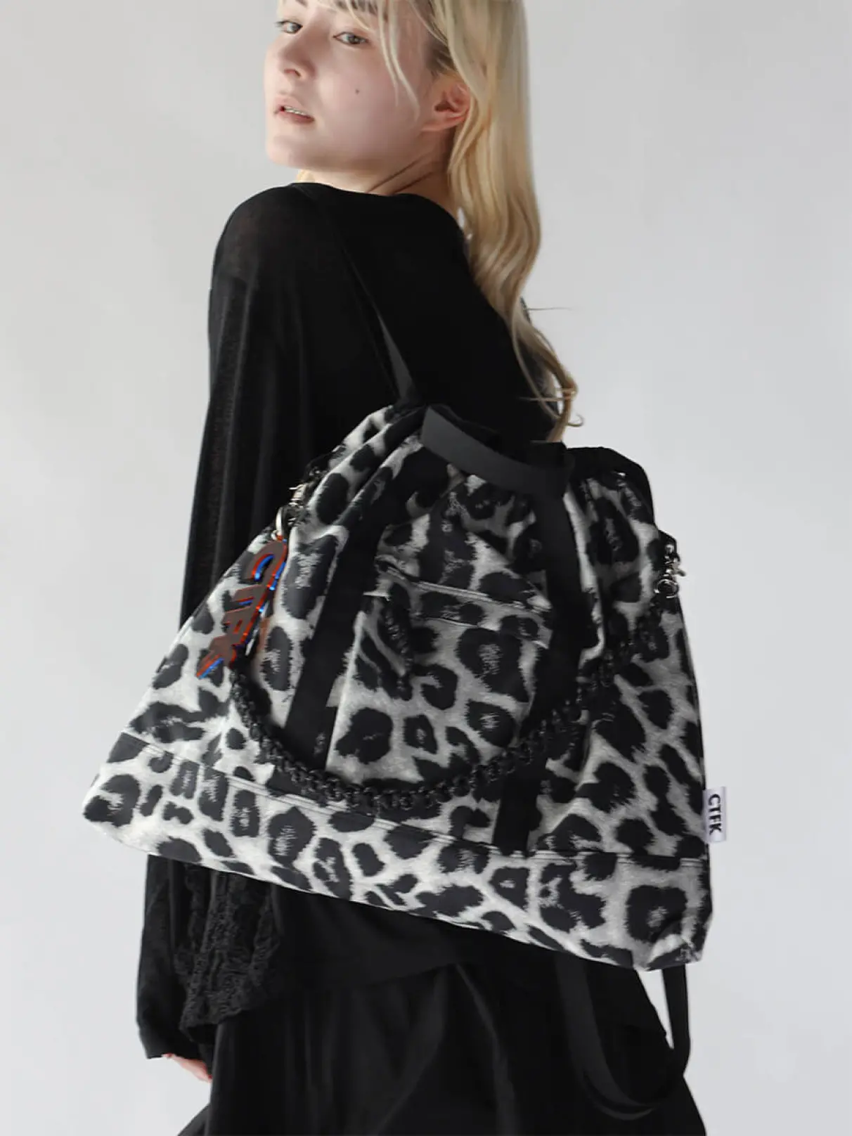 Fabric Color-Block Cord Tote Bag - CONTROL FREAK - :ETHR OF