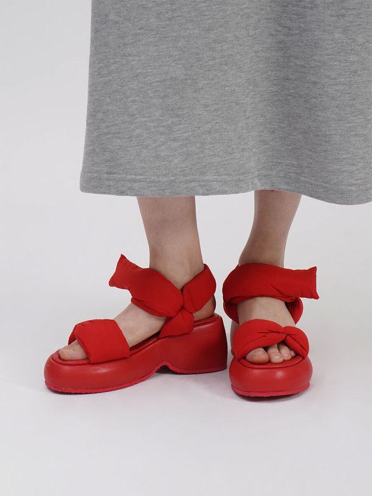 SUPUMANTE WEDGE SANDALS - ALM. - :ETHR OF｜YAMADAYA STORE
