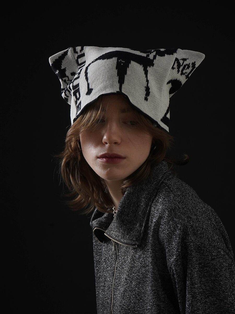 PATCHWORK KNITTED CAP YAMADAYA STORE PATCHWORK KNITTED CAP YAMADAYA STORE
