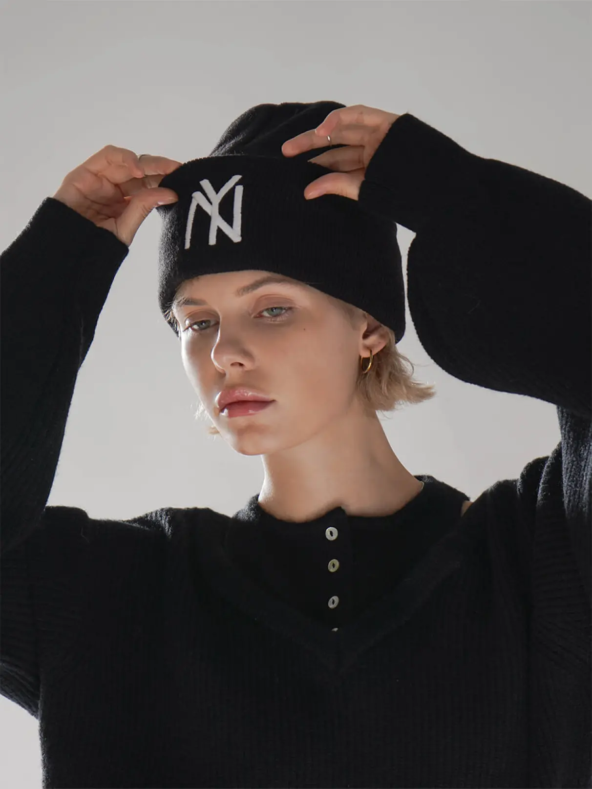 CUFFED KNIT CAP（ New York Black Yankees ） - AMERICAN NEEDLE