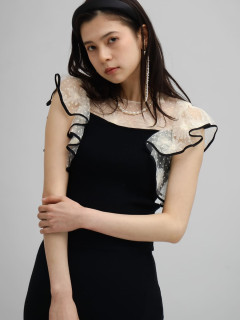 ブラック×オフホワイト　164cm