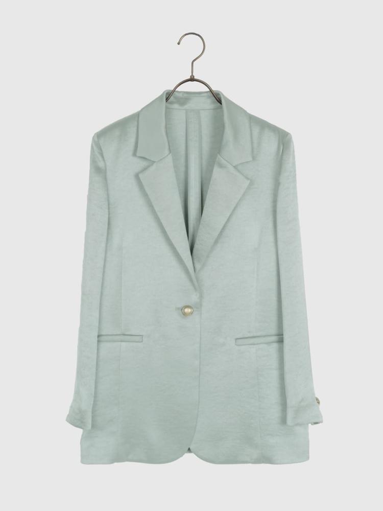 希少　JIL SANDERテーラードジャケット　サテン JIL SANDER ブラック ジャケット Jil Sander テーラード ジャケット