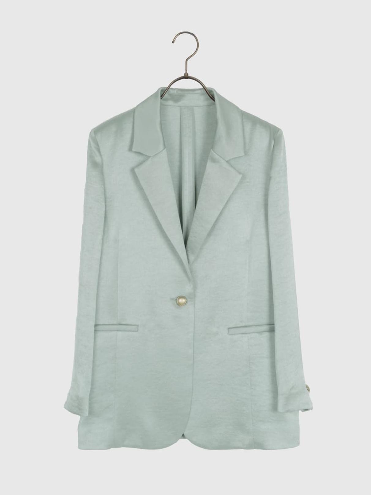 希少　JIL SANDERテーラードジャケット　サテン Sov. ジャケット テーラードジャケット サテンラペルタキシード