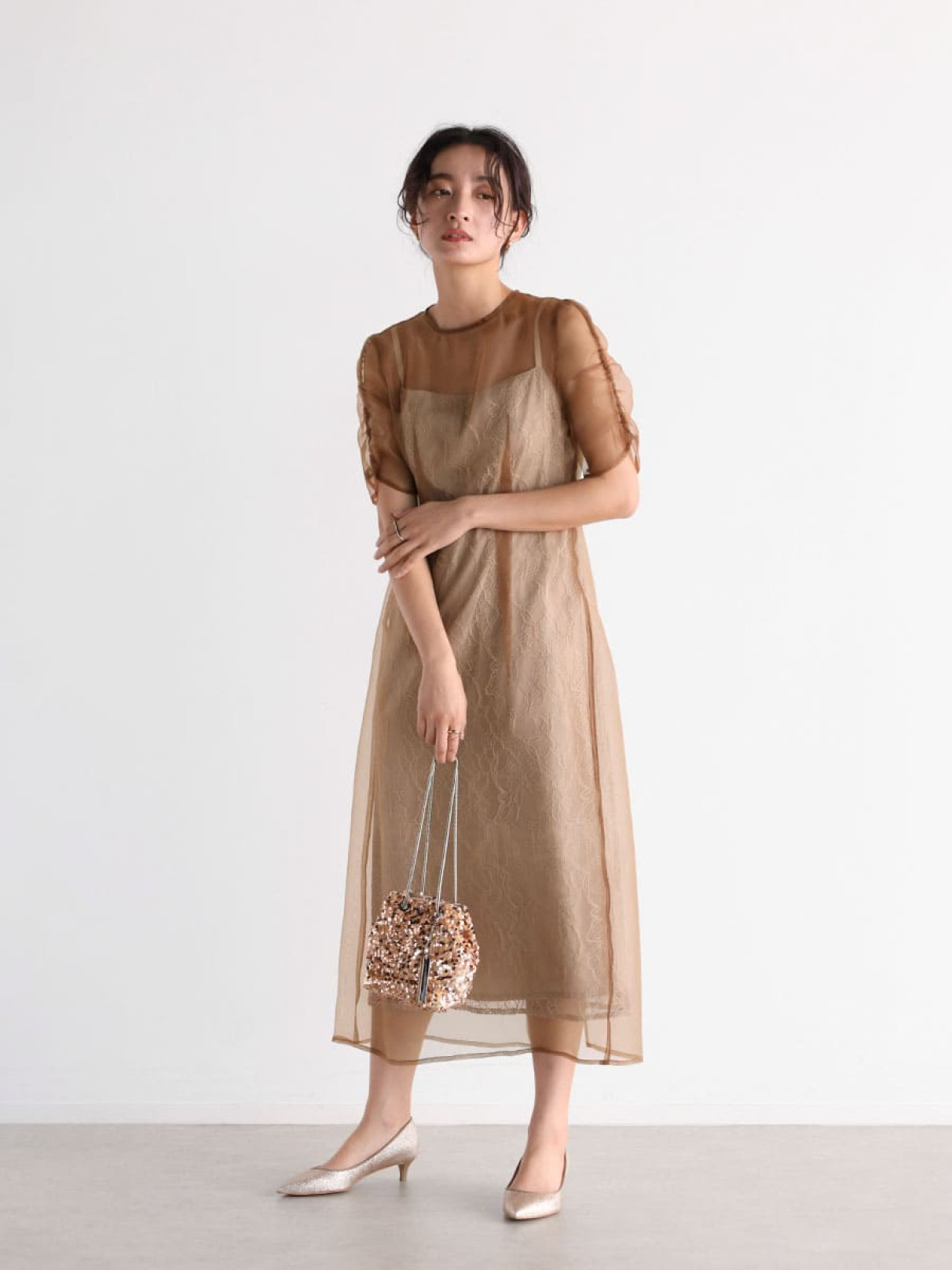 perverzeエプロンドレスladder stripe やさしけれ aprondress