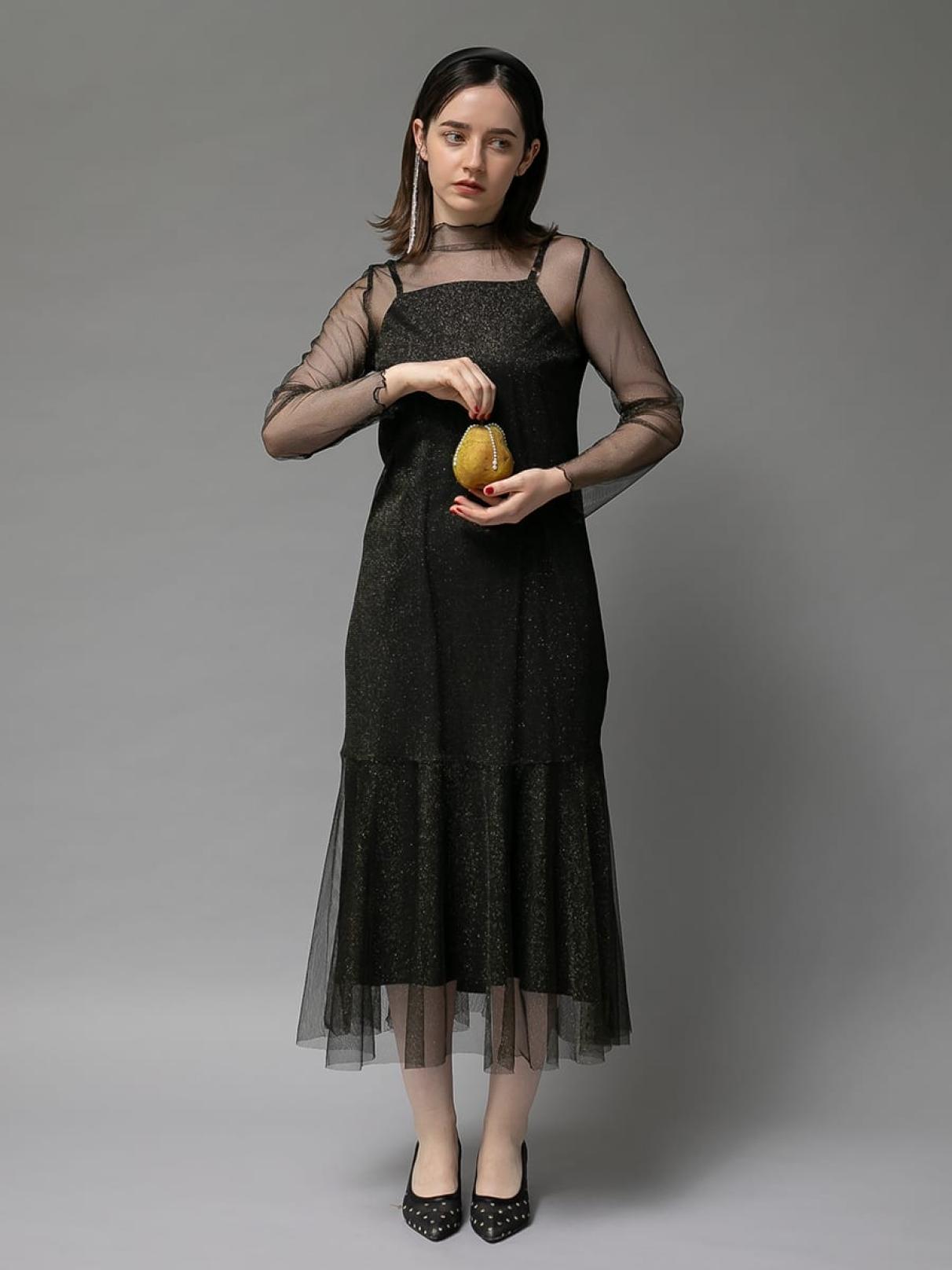 プチローブ（petirobe）/ラメチュールメロウワンピース ラメチュールメロウワンピース - petirobe - petirobe｜YAMADAYA STORE