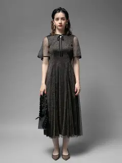 パイピングドットドレス - kaene - petirobe｜YAMADAYA STORE