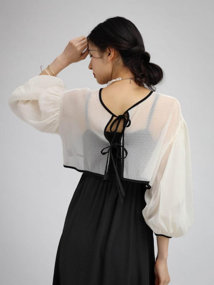 シフォンボレロレイヤードワンピース - petirobe - petirobe｜YAMADAYA