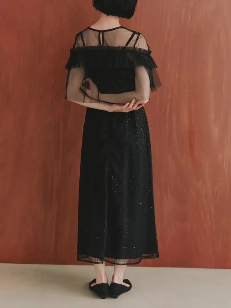 フリルチュールドッキングドレス - kaene - petirobe｜YAMADAYA STORE